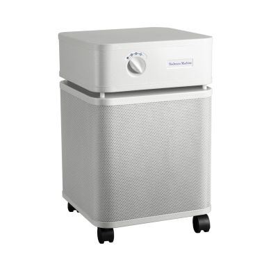 Austin Air Bedroom Machine air purifier, sand color, right side view