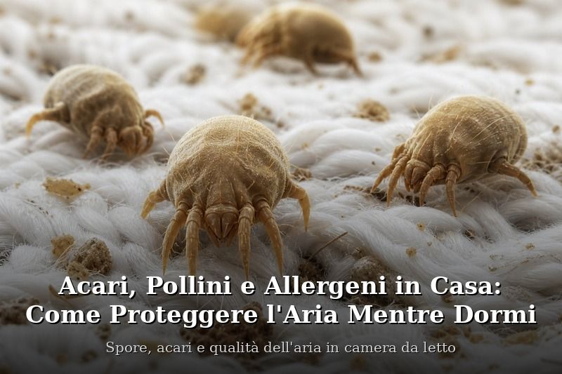 Acari, Pollini e Allergeni in Casa: Come Difendere l'Aria che Respiri Mentre Dormi
